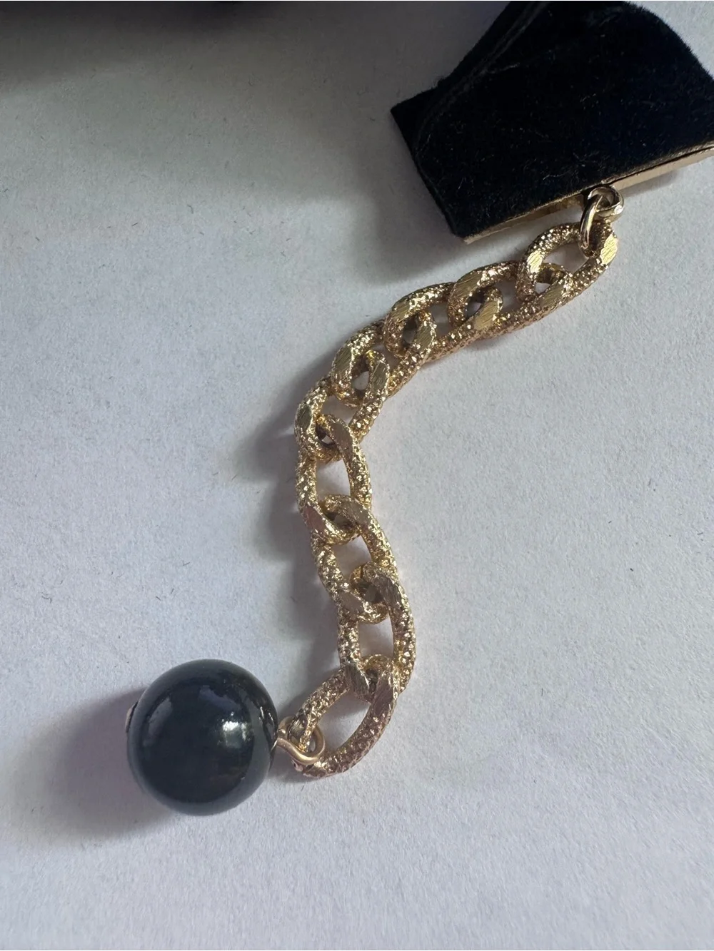 Black Velvet Cameo Choker Necklace - Unbranded